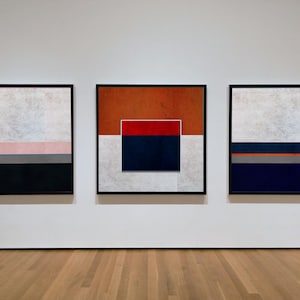 Mark Rothko style set of abstract minimalist art prints , Square abstract wall decor, Abstract geometric print set download
