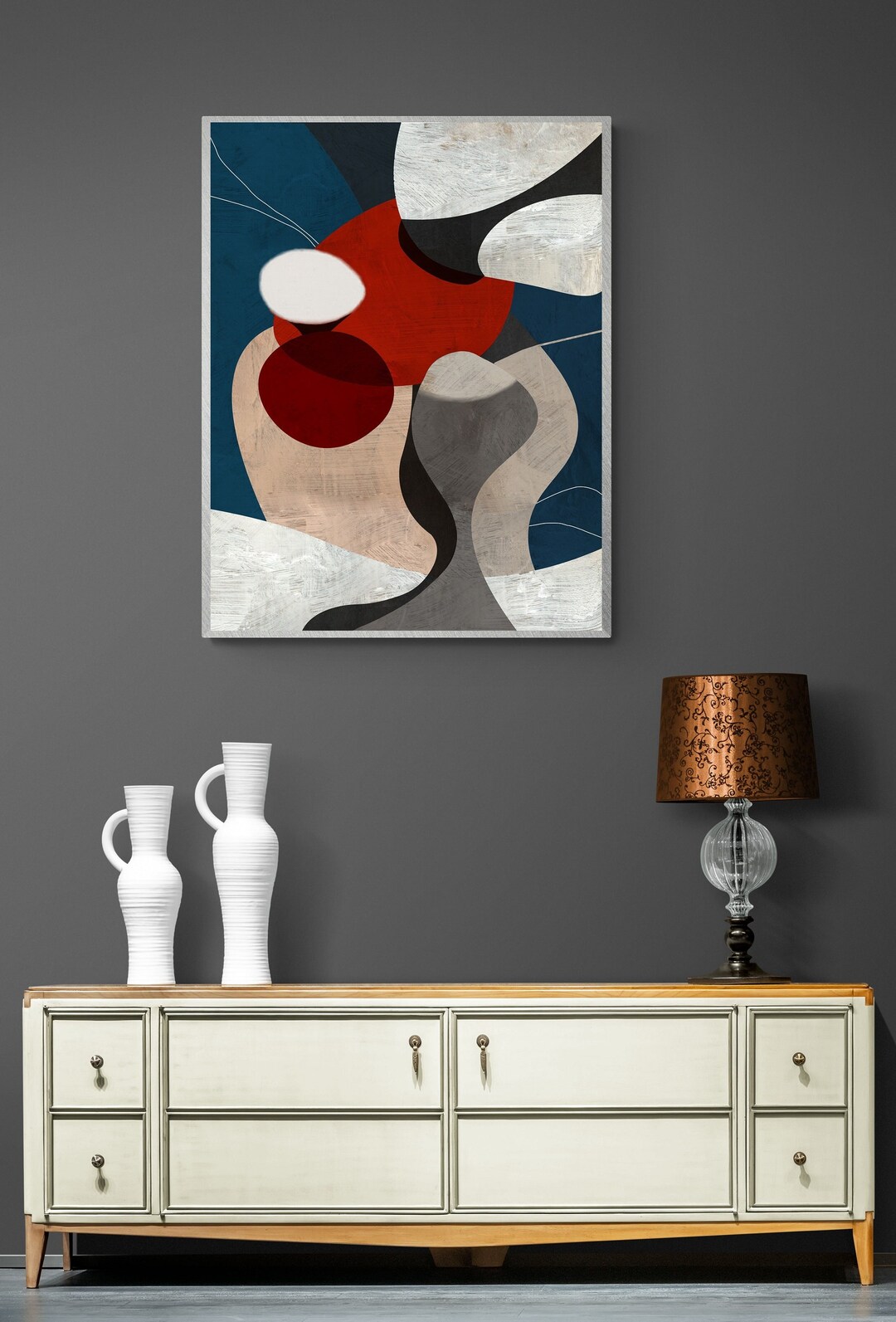 Large Abstract Print, Large Printable Wall Art, Abstract Printable Painting for Instant Download ...