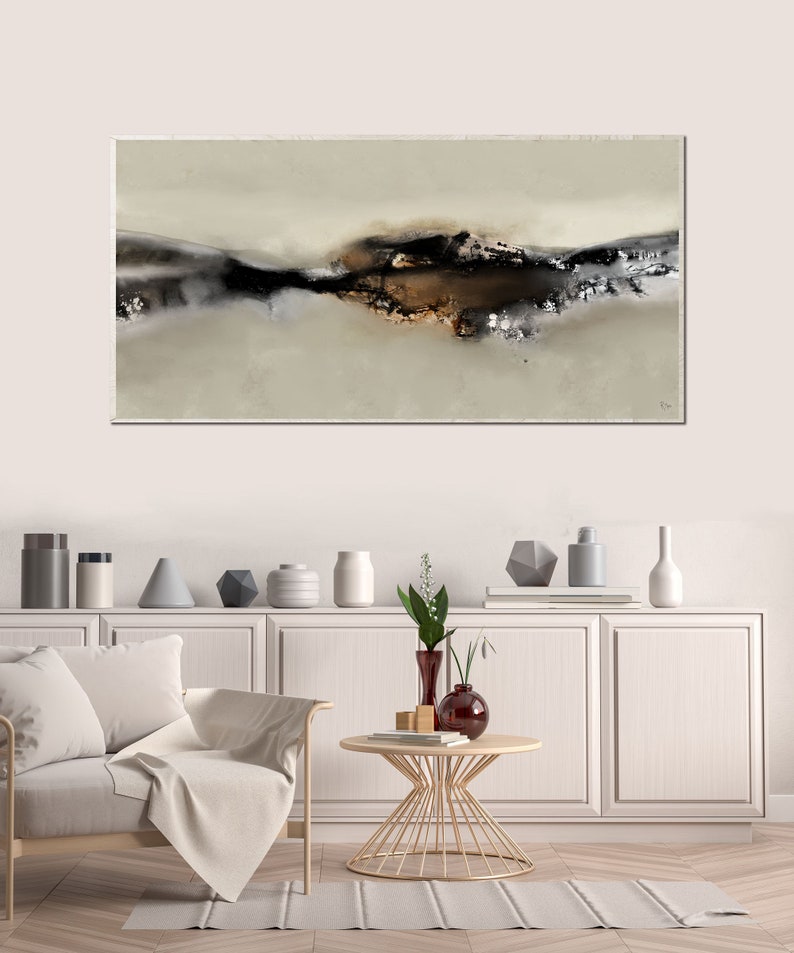Large Horizontal Abstract Wall Art Large Printable Abstract Etsy