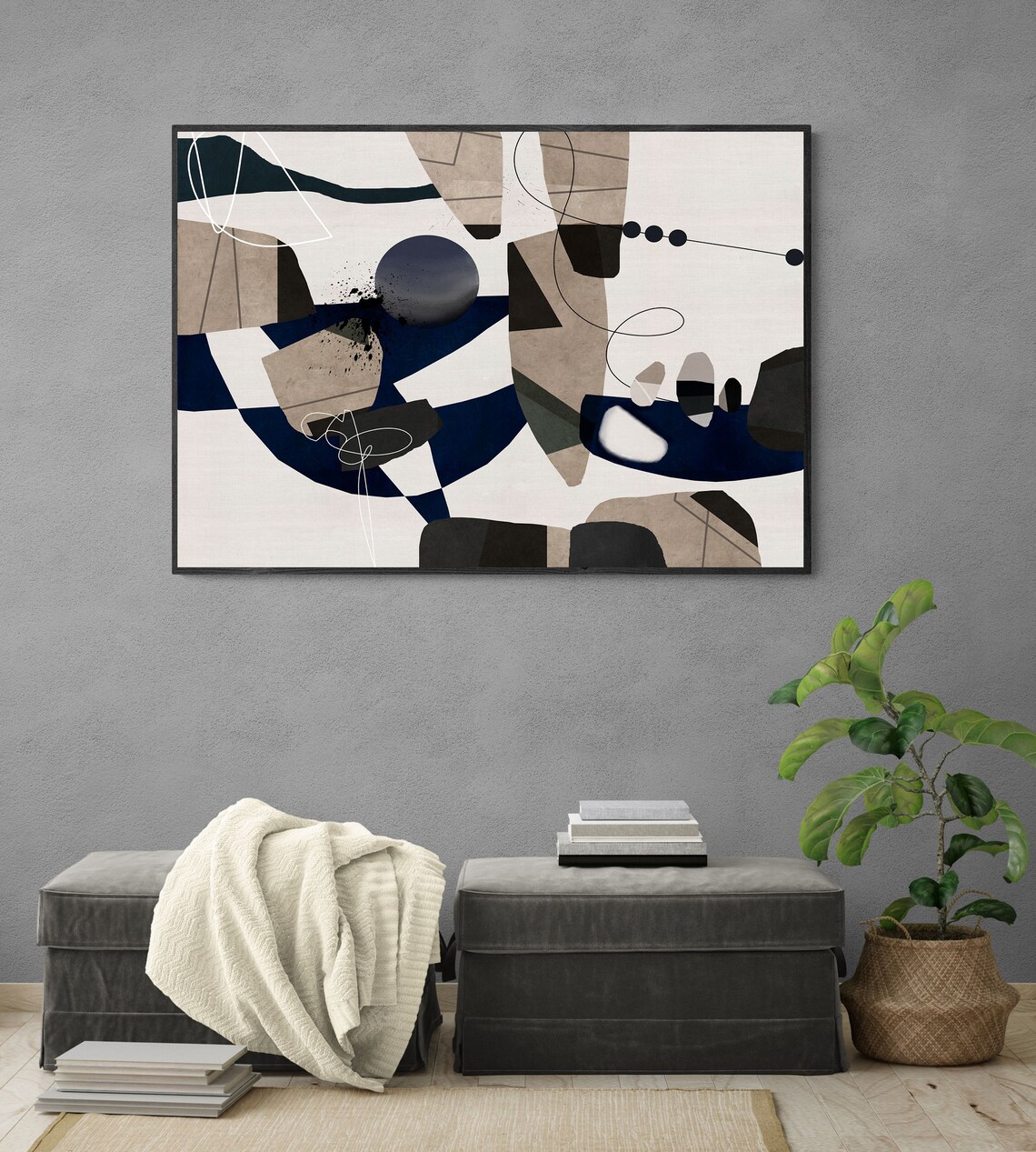 Abstract Painting Printable Art Large Abstract Wall Art - Etsy