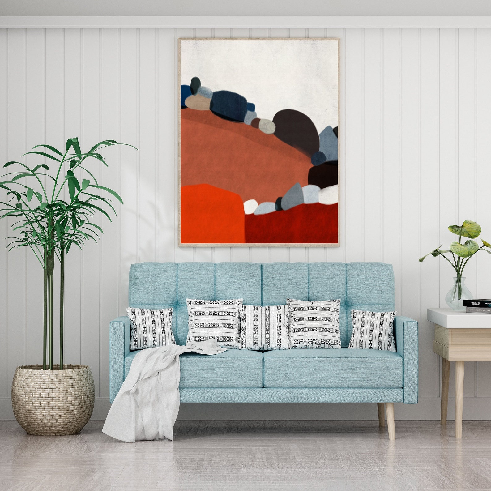 Large Colorful Abstract Printable Wall Art for Instant - Etsy
