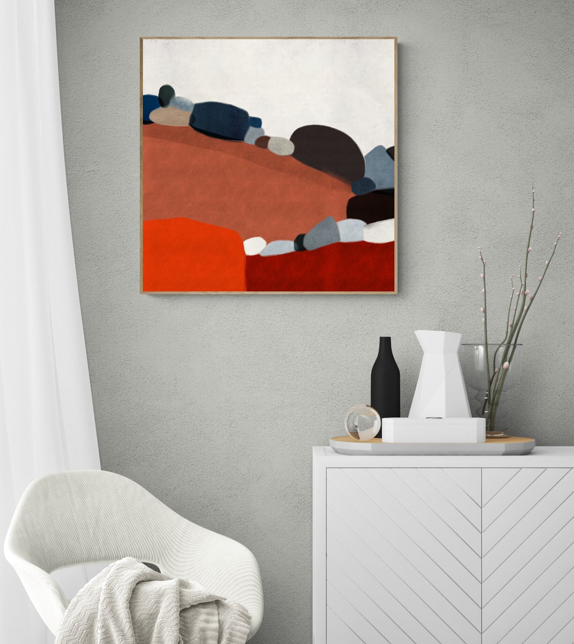 Large Colorful Abstract Printable Wall Art for Instant - Etsy