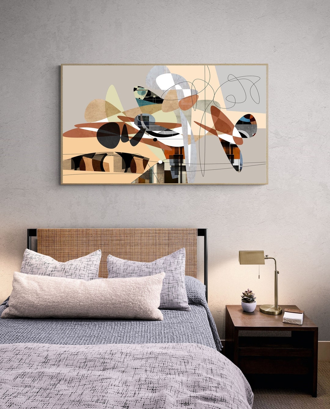 Large Abstract Modern Mid Century Printable Wall Art for Instant ...