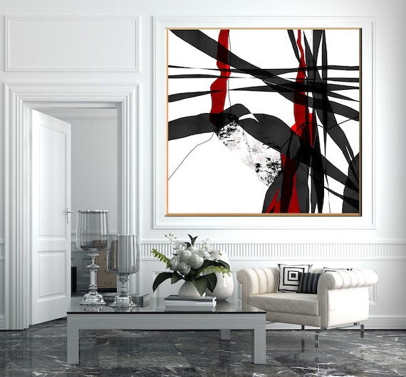 Red and black online bedroom wall decor