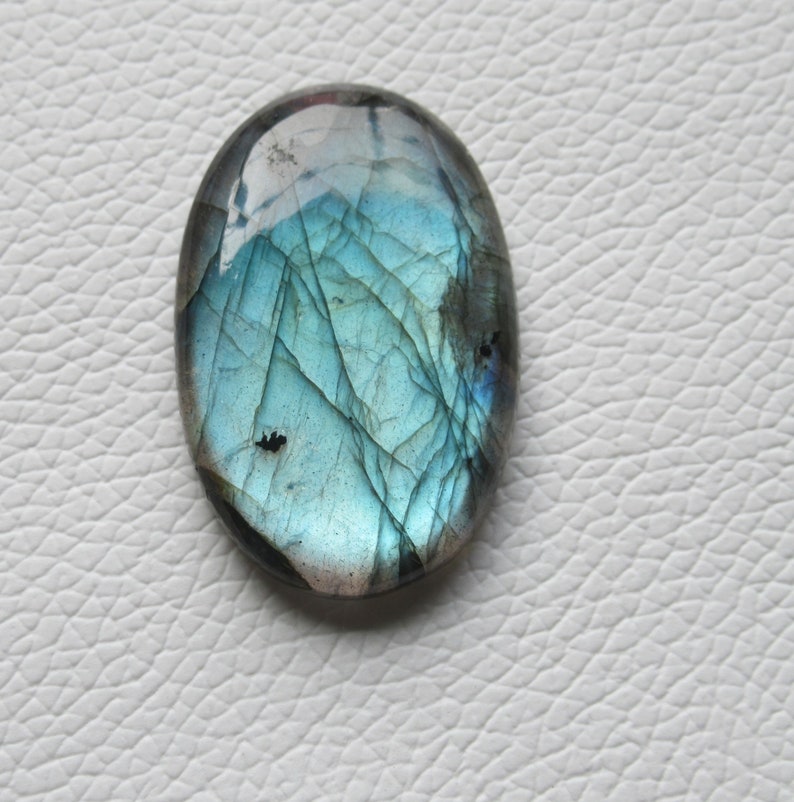 Labradorite Cabochon Gemstone Flat Back Gemstone Jewelry Making Pendant Cabochon 25 x 39 x 7 mm Natural Labradorite #1620Christmas