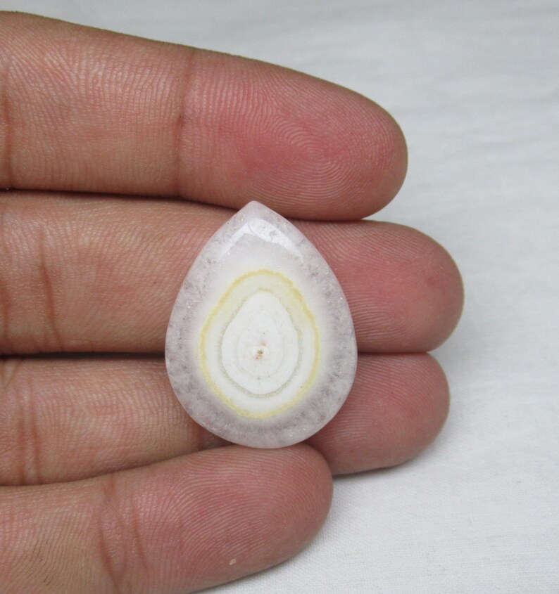 White Solar Quartz Cabochon for Wire Wrapping stone flat back cabochon for jewelry making 21 x 28 x 5 mm #446