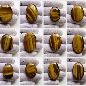 Natural Iron Tiger Eye Cabochon Loose Gemstone Semi Precious Gemstones Handmade Loose Stone For Jewelry Making Top Quality Cabochon 35x29