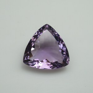 Amethyst Faceted Trillion Gemstone Natural Brazilian Amethyst cut stone Untreated Faceted Amethyst Gemstone 14  mm Jewelry Supplies #846