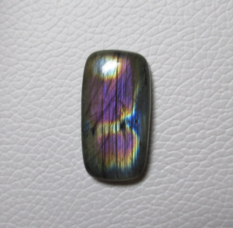 Labradorite Cabochon Flat Back Gemstone Baguette 16 x 29 x 6 mm Natural Labradorite Gemstone Jewelry Handmade Polished Gemstone #916