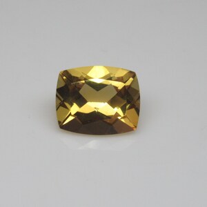 Citrine Faceted Gemstone 9 x 11 mm  Jewelry Making Natural Faceted Citrine Baguette Untreated Gemstone  Citrine Brilliant Cut Stone #925