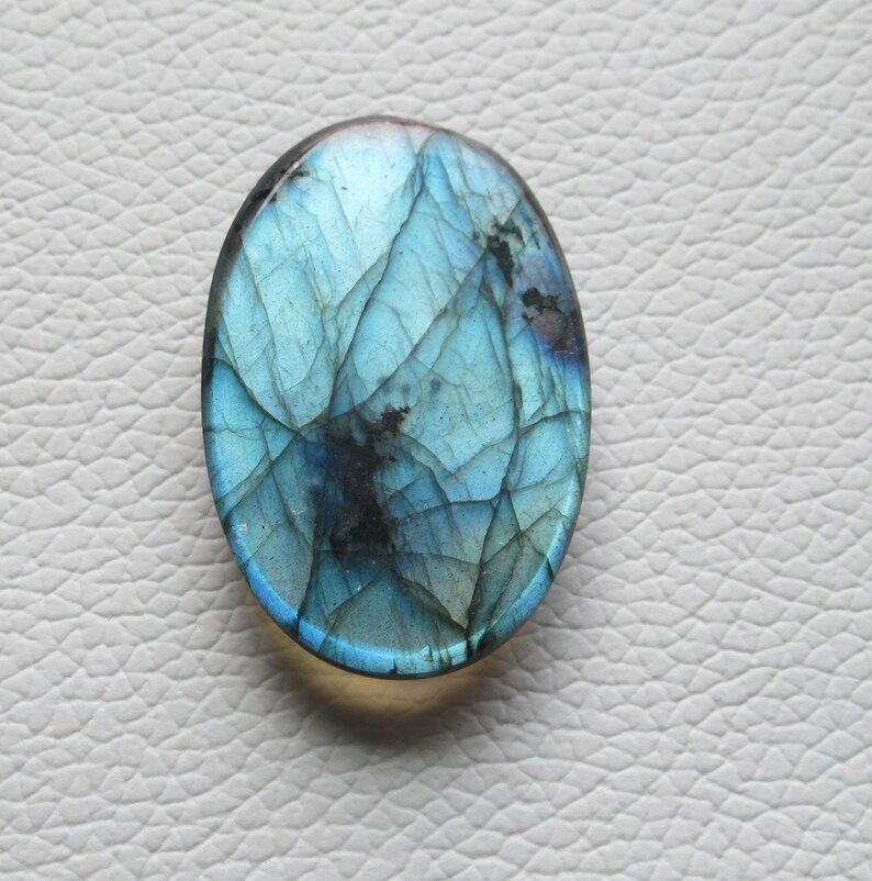 Labradorite Cabochon Gemstone Flat Back Gemstone Jewelry Making Pendant Cabochon 25 x 39 x 7 mm Natural Labradorite #1620Christmas