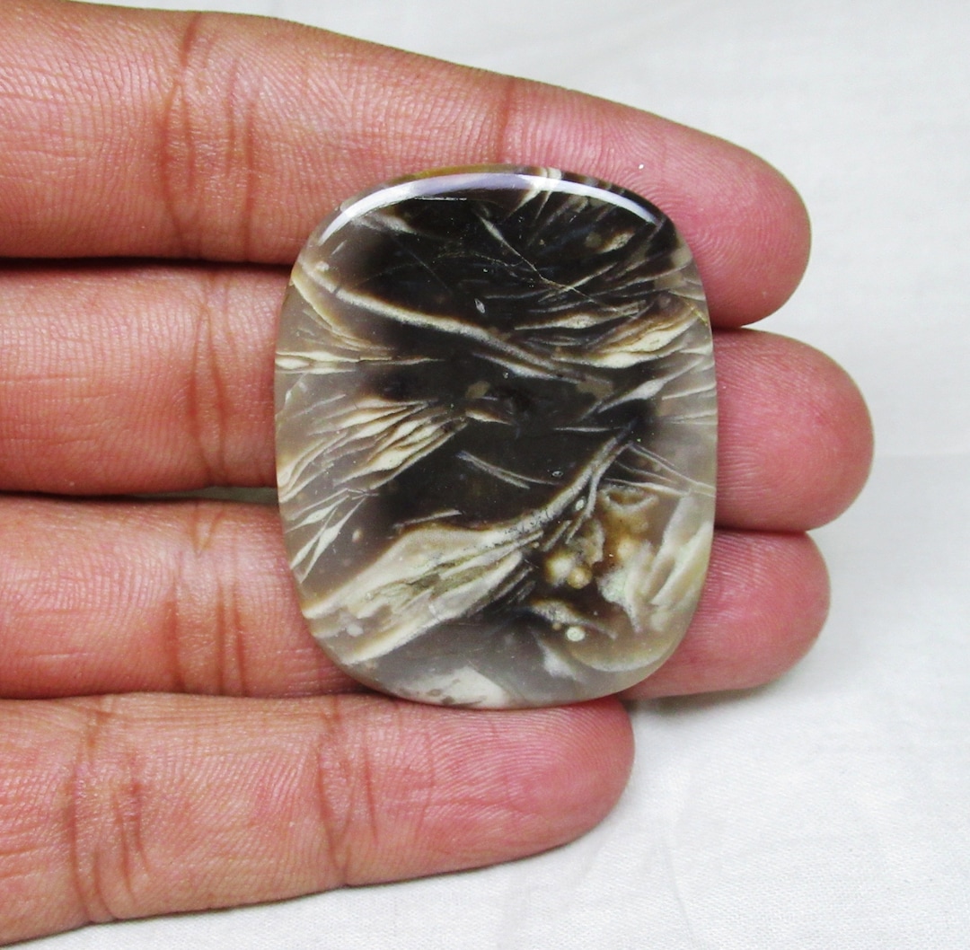 Bat Cave Jasper Gemstone Cabochon Flat Back Gemstone Size 35 X Etsy