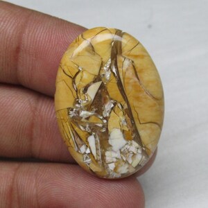 Natural Brecciated Mookaite Cabochon Brecciated Mookaite Gemstone Flat Back Cabochon Loose Gemstone for Jewelry Making 22 x 32  mm #578