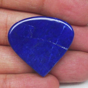 Natural Lapis Lazuli Cabochon: Handmade Blue Gemstone for Jewelry
