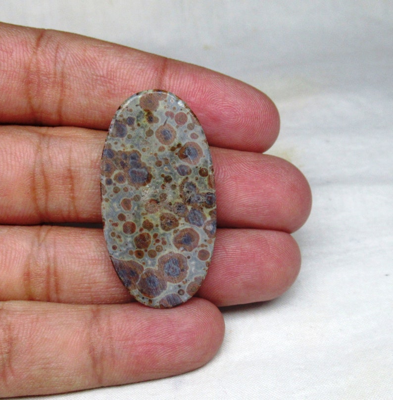 Asteroid Jasper Gemstone Cabochon Oval Shape 22 x 42 x 5 mm Natural Asteroid Jasper Cabochon Jewelry Making Flat back Gemstone #3637