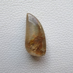 Lodolite Garden Quartz Cabochon: Natural Fancy Gemstone Pendant (15x32x11 mm) #2208