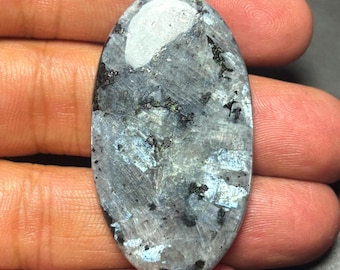 Larvikite Loose Gemstone Cabochon Rainbow Fire Semi Precious Stone For Jewelry Making #11443