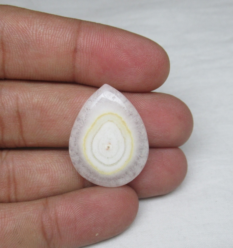 White Solar Quartz Cabochon for Wire Wrapping stone flat back cabochon for jewelry making 21 x 28 x 5 mm #446