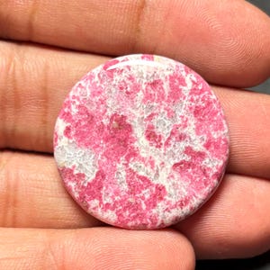 Natural Pink Thulite Cabochon Pink Thulite Crystal Lot 10
