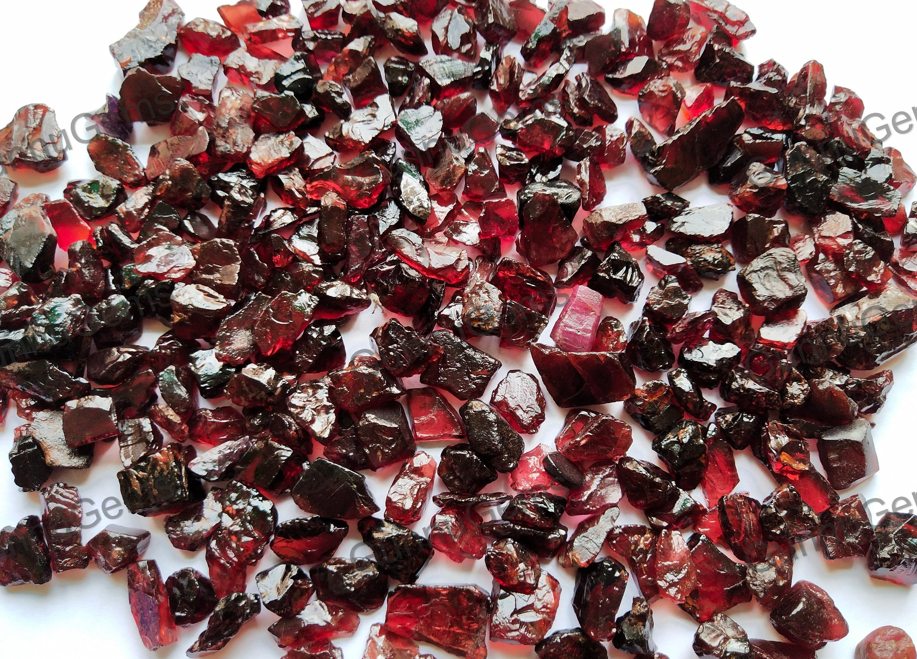  Natural Handcrafted Raw Red Garnet Stone DIY Jewelry Making  Gemstones Wire Wrapping Chakra Healing Crystals DIY Gifts, Birthstones, 50  Carat Lot : Handmade Products