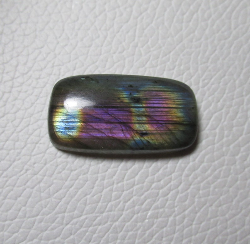 Labradorite Cabochon Flat Back Gemstone Baguette 16 x 29 x 6 mm Natural Labradorite Gemstone Jewelry Handmade Polished Gemstone #916