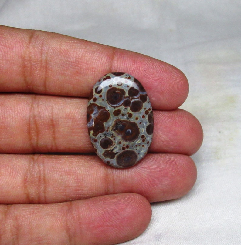 Asteroid Jasper Gemstone Cabochon Oval Shape 20 x 30 x 5 mm Natural Asteroid Jasper Cabochon Jewelry Making Flat back Gemstone #3657
