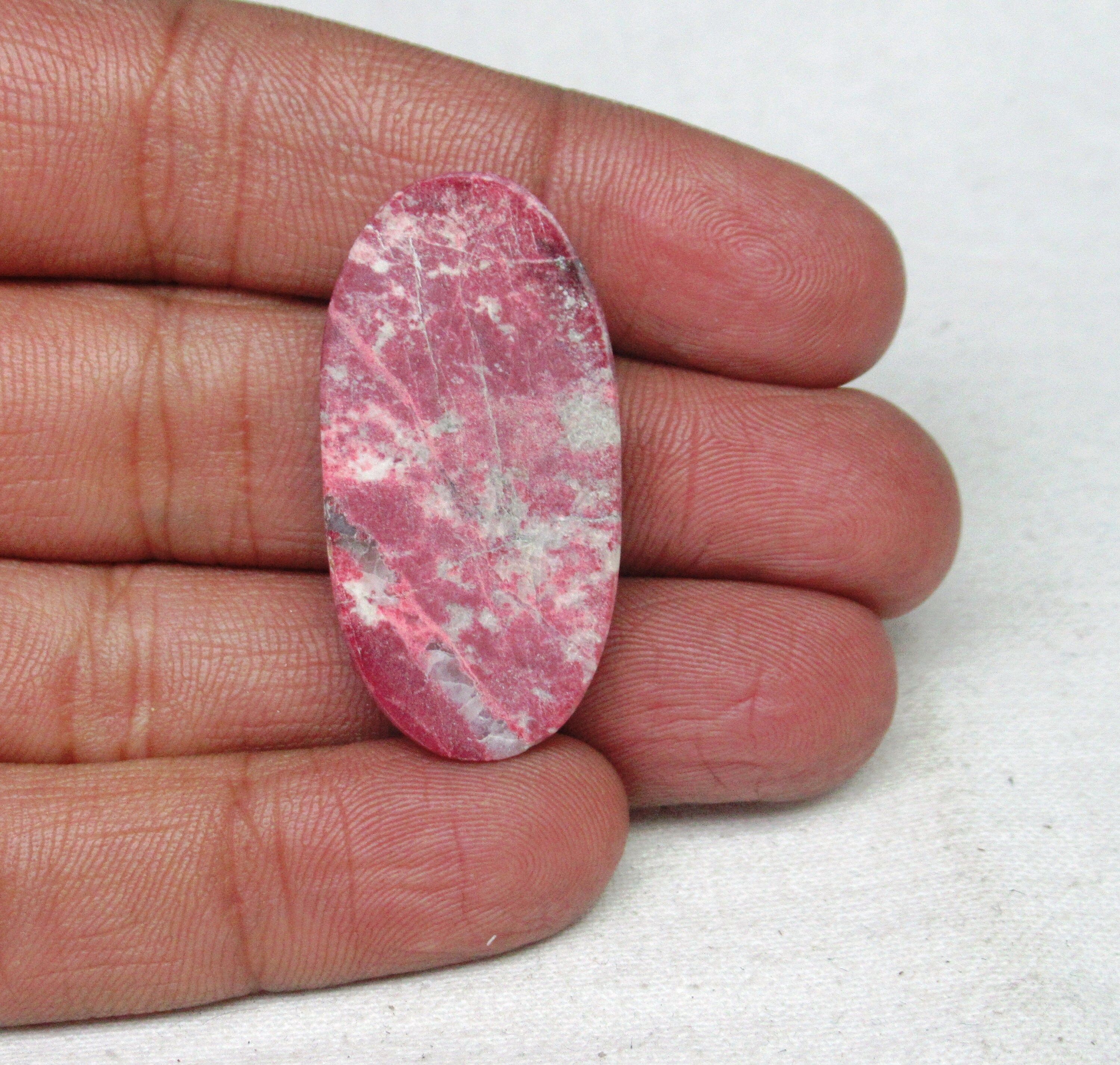 Natural Thulite Gemstone Cabochon Loose Gemstone Thulite