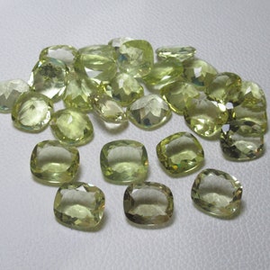 Natural Lemon Quartz Cut Stone High Quality Octagon Shape Genuine Lemon quartz Faceted Gemstones 14 x 16 mm #635 FOR ONE PIECE