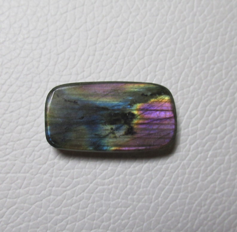 Labradorite Cabochon Flat Back Gemstone Baguette 16 x 29 x 6 mm Natural Labradorite Gemstone Jewelry Handmade Polished Gemstone #916