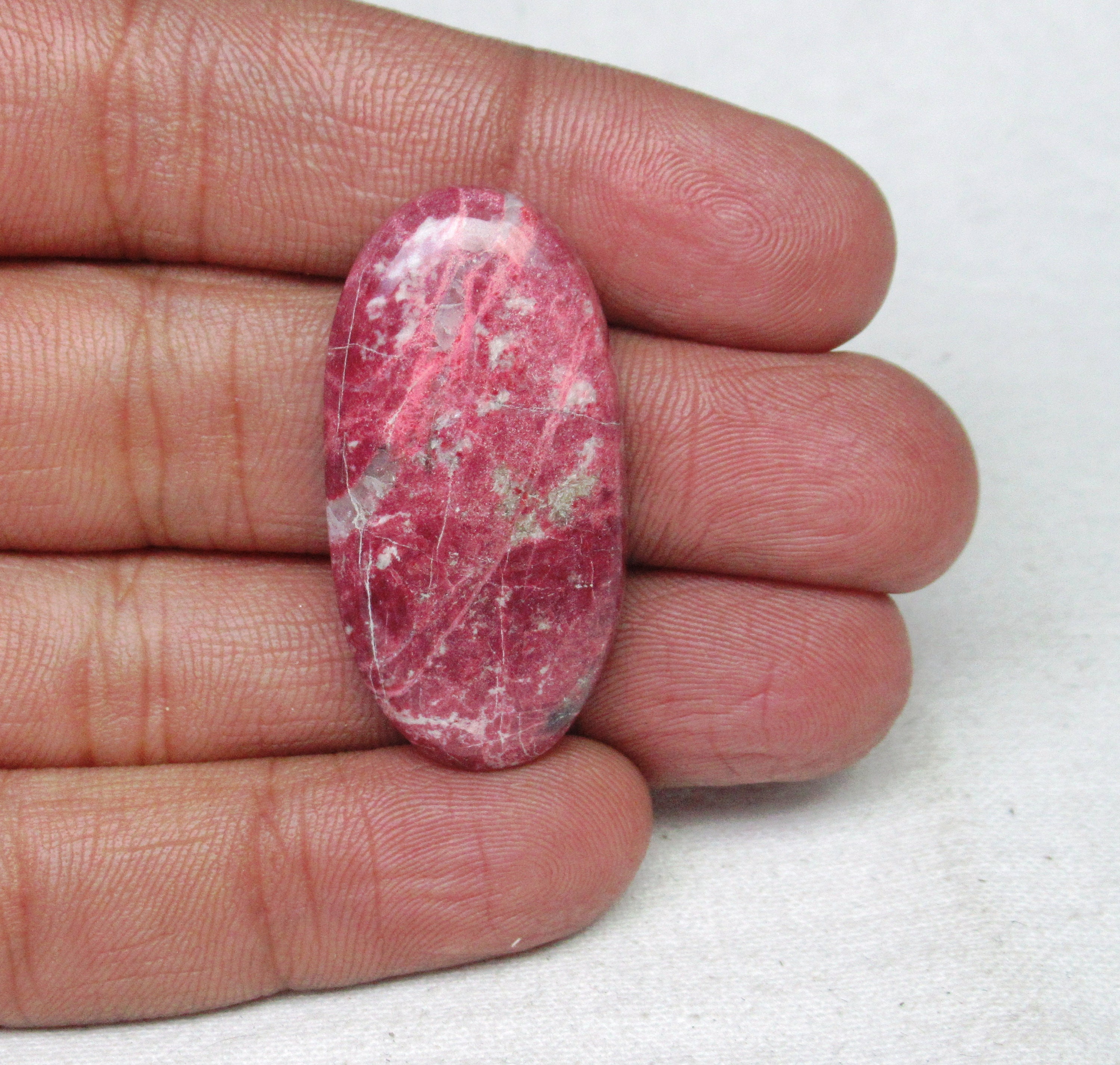 Natural Thulite Gemstone Cabochon Loose Gemstone Thulite