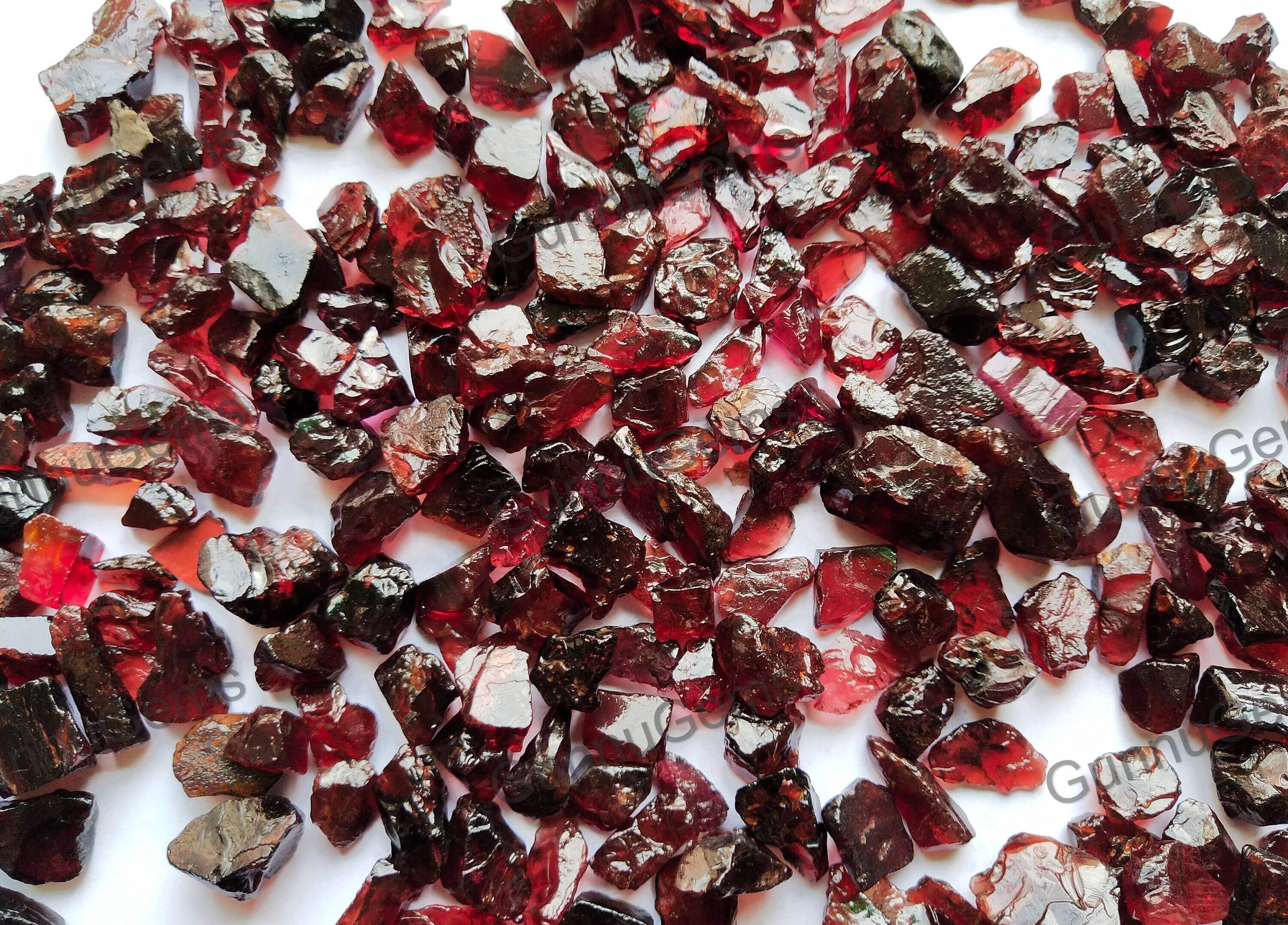 Raw Red Garnet Crystal Natural Red Garnet Gemstone Red | Etsy