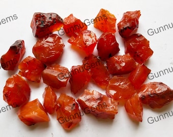 Raw Carnelian Crystal: Natural Rough Gemstone, Healing Stone