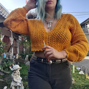 Crochet Pattern - Enya Long Sleeve