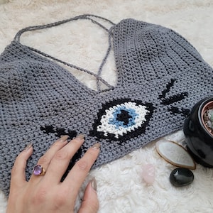 Crochet Pattern - Third Eye Crop