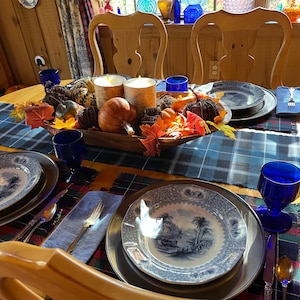 Set of 4 Antique Blue and White Dinner Plates by J Ridgway. Transferware  Ironstone  Circa 1840-1850. Made in Staffordshire, England.