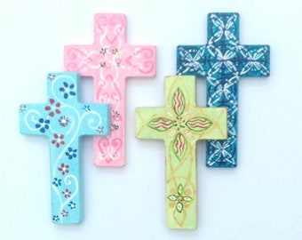 Hand Held crosses - Little Crosses - painted crosses