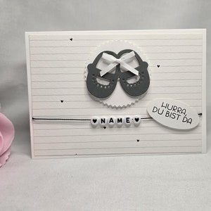 Personalisierte Karte zur Geburt - Babykarte