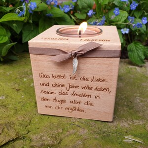 Grablichter Glas Personalisiertes Trauerlicht / Erinnerungslicht Für Einen Personalisierte Grabkerze