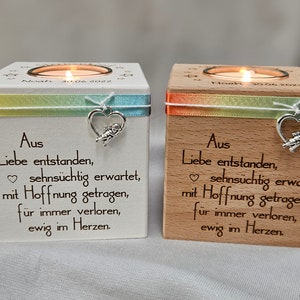 Star Child Memory Light - Personalized Tealight Holder, Candle Cube
