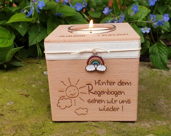 Trauerwürfel - Personalisierter Kerzenwürfel zur Erinnerung!