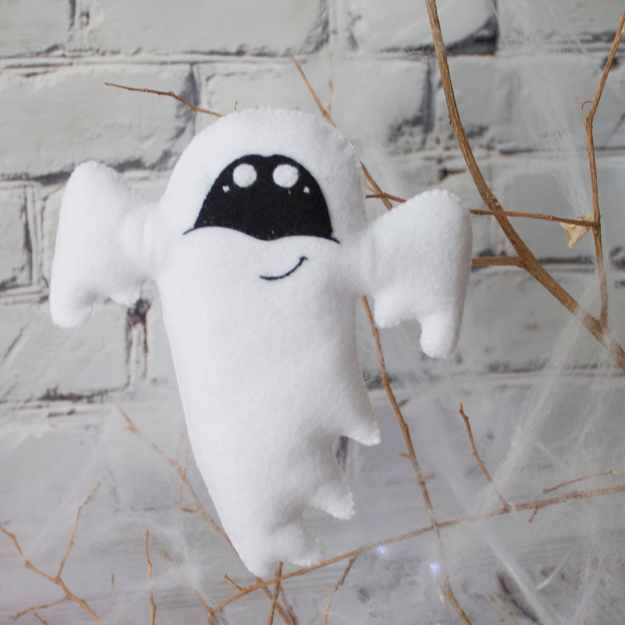 Felt Ghost PDF Pattern Halloween Ornament Pattern Halloween Etsy
