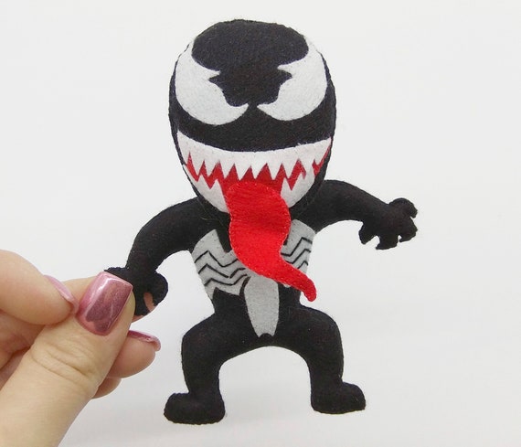 Venom Toy Plush Venom Doll Marvel Superhero Anti Hero Etsy