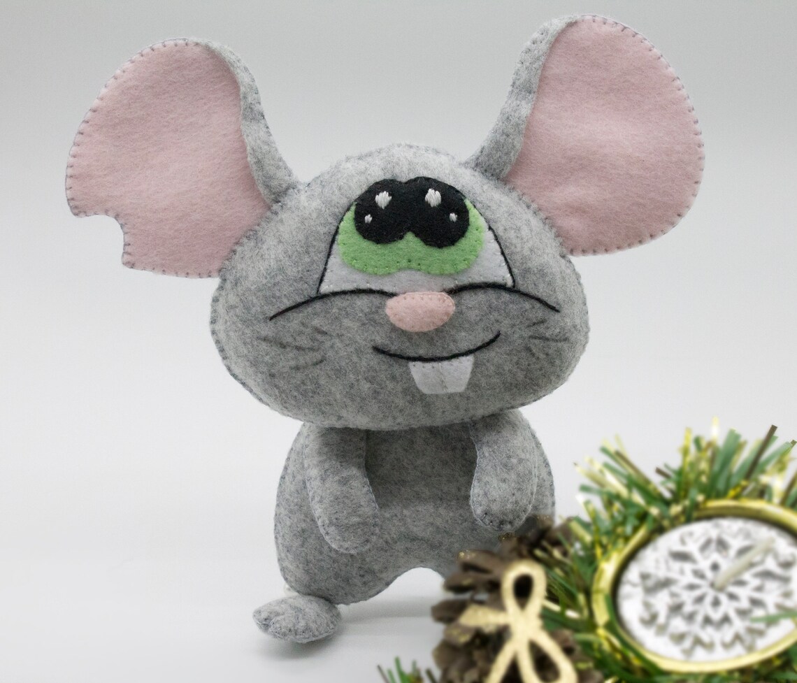 Felt rat sewing patternRat or mouse easy tutorial Christmas Etsy