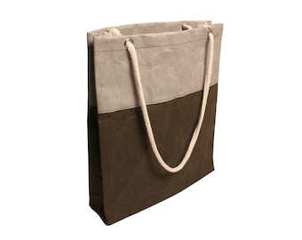 Shopper braun/grau