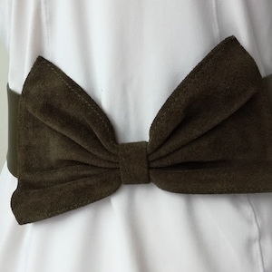 Ceinture Noeud Papillon Vintage Argenté - Taille S/M - Matière Métal Et Textile - Style Années 80 Rétro