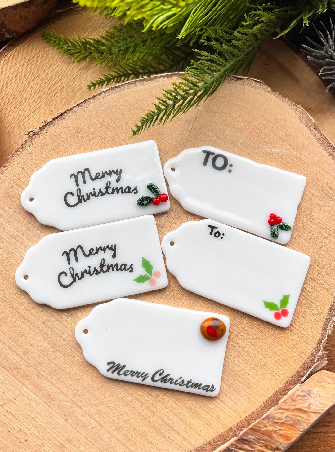 Reusable Fused Glass Gift Tags, Etsy