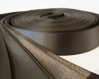 1.50/meter webbing 10 x 3.26 m dark brown - 32.60 meters, 48 mm car belt