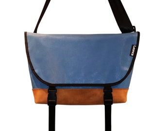 Upcycled Messenger Bag Gymnastic Mat & Leather