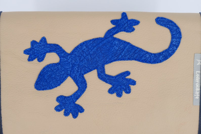 pour 1414 peintres à la cire trousse en cuir articles en cuir uniques trousse d'école trousse à crayons Waldorf trousse à crayons Waldorf trousse à crayons Gecko image 5