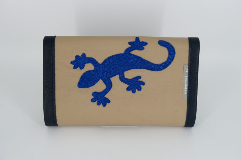 for 1414 wax painters pencil case made of leather unique leather items school pencil case pencil case Waldorf Waldorf pencil case Gecko pencil case image 2